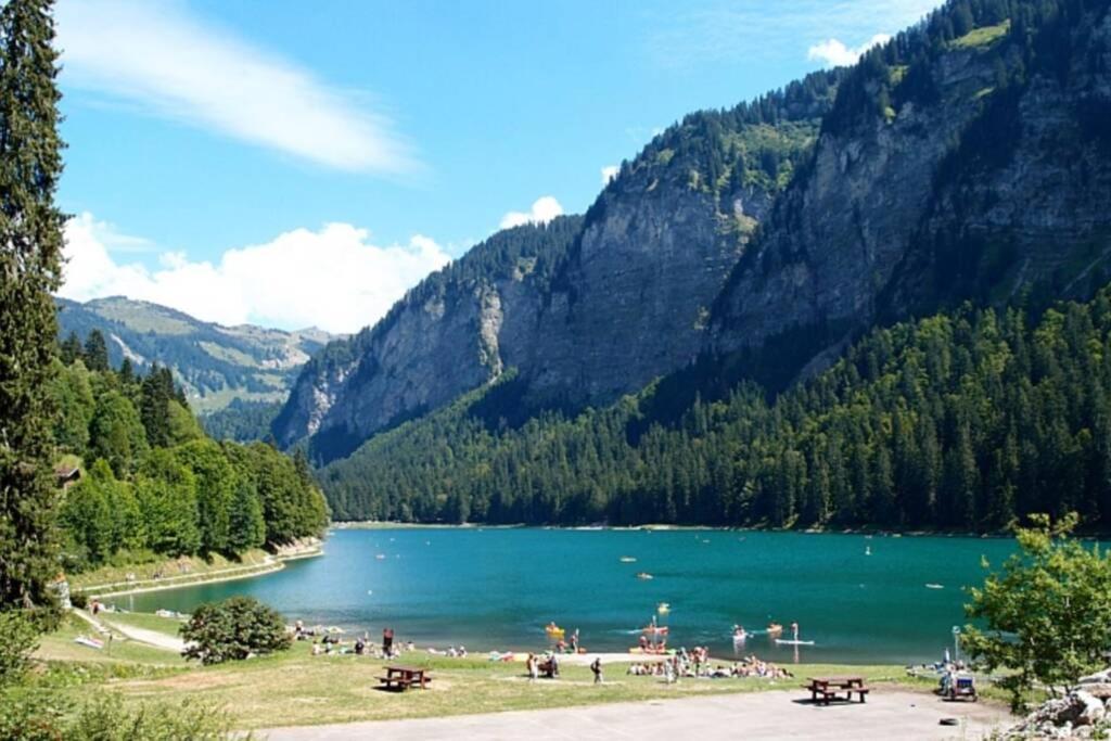 Le Relai S31 - Grand Et Lumineux Studio Avec Coin Montagne 4-6 Pers, Tout Equipe, Avec Wifi, A 30M Des Pistes Avec Un Grand Balcon, Draps Non Compris Saint-Jean-dʼAulps Екстериор снимка